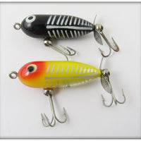 Heddon Tiny Torpedo Pair: Yellow Shore & Black Shore