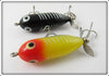 Heddon Tiny Torpedo Pair: Yellow Shore & Black Shore