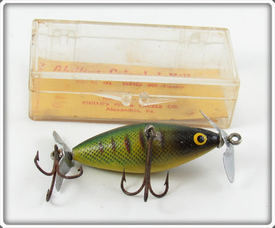 Phillips Fly & Tackle Co Perch Crippled Killer Lure In Box