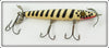 Vintage Eger White Black Stripes Dillinger Lure
