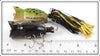 Fred Arbogast Frog & Black Hula Popper Pair