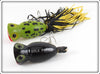 Fred Arbogast Frog & Black Hula Popper Pair