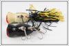 Fred Arbogast Frog & Black Hula Popper Pair