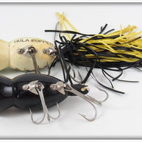 Fred Arbogast Frog & Black Hula Popper Pair
