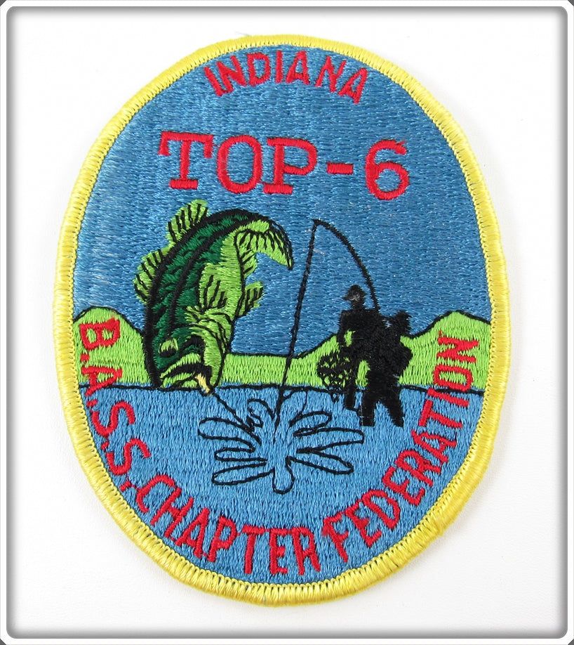 Vintage Indiana Top 6 B.A.S.S. Chapter Federation Patch