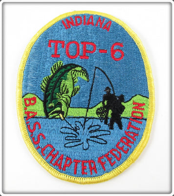 Vintage Indiana Top 6 B.A.S.S. Chapter Federation Patch