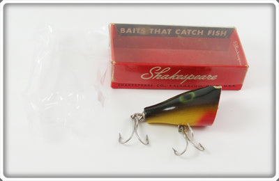 Vintage Shakespeare Frog Spinning Pop Eye Lure In Box 