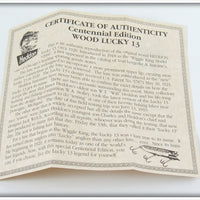 Heddon 1894-1994 Centennial Edition Bullfrog Lucky 13 In Box