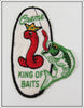 Vintage Creme King Of Baits Patch 