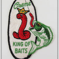 Vintage Creme King Of Baits Patch 