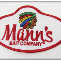 Vintage Mann's Bait Company Indian Head Patch
