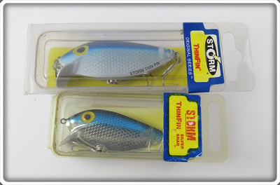 Storm Metallic Silver Blue Back Rattlin' Thinfin Pair In Boxes TF08-102