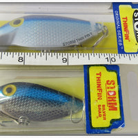 Storm Metallic Silver Blue Back Rattlin' Thinfin Pair In Boxes TF08-102