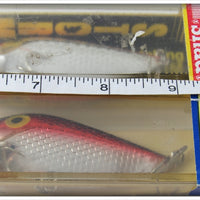 Storm Metallic Silver Red & Metallic Fluor Red Thinfin Silver Shad Pair In Boxes
