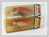 Storm Metallic Silver Red & Metallic Fluor Red Thinfin Silver Shad Pair In Boxes