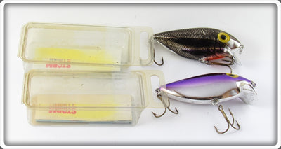 Storm Metallic Shad Black & Silver Purple Back Rattlin' Thinfin Pair In Boxes ART101