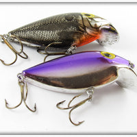 Storm Metallic Shad Black & Silver Purple Back Rattlin' Thinfin Pair In Boxes ART101