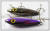 Storm Metallic Shad Black & Silver Purple Back Rattlin' Thinfin Pair In Boxes ART101