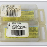 Storm Metallic Shad Black & Silver Purple Back Rattlin' Thinfin Pair In Boxes ART101