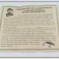 Heddon 1894-1994 Centennial Edition Perch River Runt In Box
