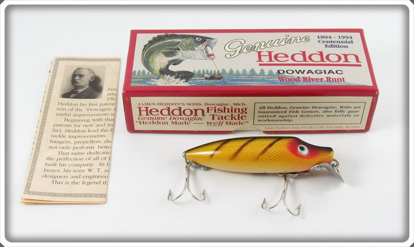 Heddon 1894-1994 Centennial Edition Perch River Runt In Box
