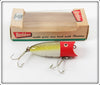 Vintage Heddon JRH Red Head Dace Baby Lucky 13 Lure In Box