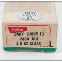 Heddon JRH Red Head Dace Baby Lucky 13 In Box