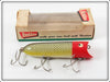 Vintage Heddon JRH Red Head Dace Lucky 13 Lure In Box 