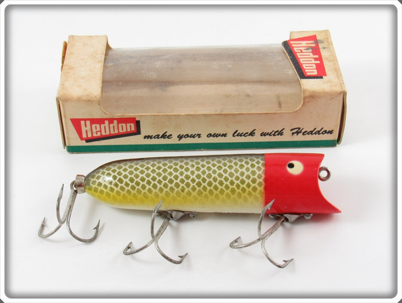 Vintage Heddon JRH Red Head Dace Lucky 13 Lure In Box For Sale