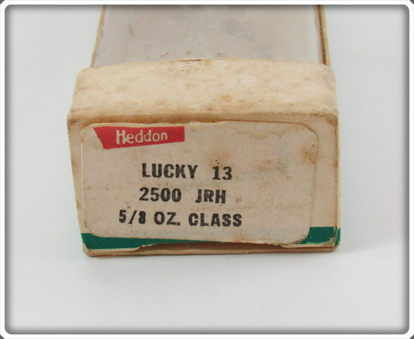 Vintage Heddon JRH Red Head Dace Lucky 13 Lure In Box For Sale