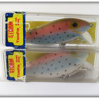 Storm Rainbow Trout Thinfin Silver Shad Pair In Boxes BT41