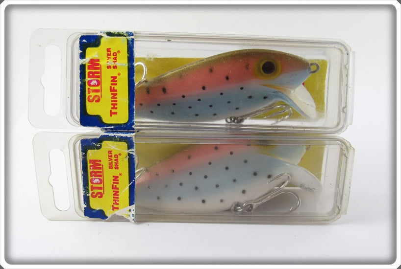 Storm Rainbow Trout Thinfin Silver Shad Pair In Boxes BT41
