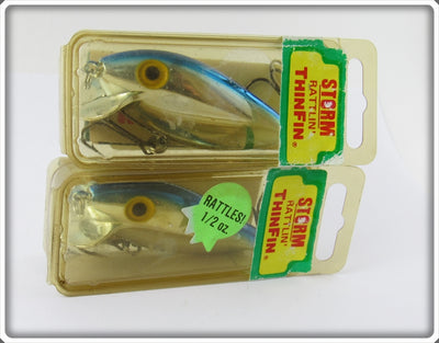 Storm Metallic Silver Blue Back Rattlin' Thinfin Pair In Boxes
