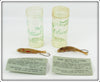Vintage The Actual Lure Co Real Minnow Lure Pair In Tubes