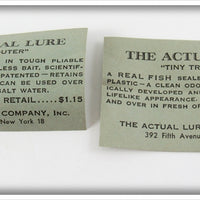 The Actual Lure Co Real Minnow Pair In Tubes