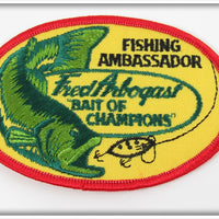Vintage Fred Arbogast Bait Of Champions Patch 