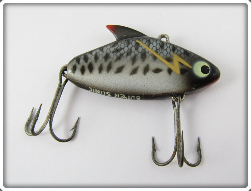 Heddon Black Crappie With Gold Lightning Super Sonic