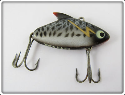 Heddon Black Crappie With Gold Lightning Super Sonic