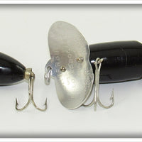 Fred Arbogast Black Jitterbug Pair In Boxes