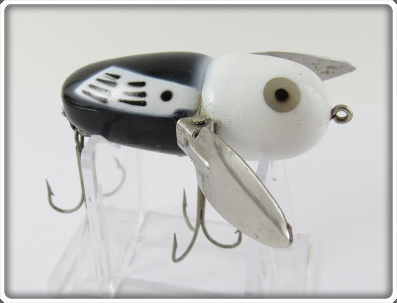 Heddon Black White Head Plastic Crazy Crawler
