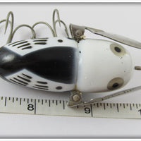 Heddon Black White Head Plastic Crazy Crawler