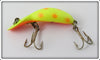 Heddon Chartreuse With Orange Spots Tiny Tad