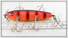 Contemporary Orange With Black Stripes Five Hook Minnow