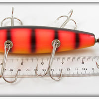 Contemporary Orange With Black Stripes Five Hook Minnow