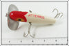 Fred Arbogast Red & White Musky Jitterbug In Box