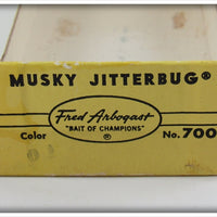 Fred Arbogast Red & White Musky Jitterbug In Box