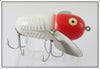 Heddon Red & White Shore Plastic Crazy Crawler