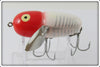 Heddon Red & White Shore Plastic Crazy Crawler