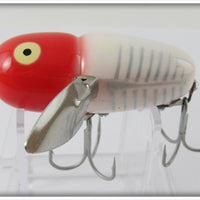 Heddon Red & White Shore Plastic Crazy Crawler