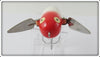 Heddon Red & White Shore Plastic Crazy Crawler